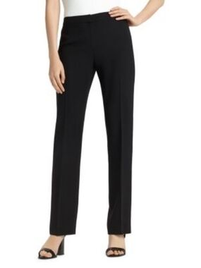 Lafayette 148 New York Wool Slacks Black Size 12